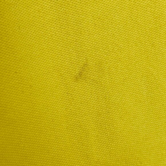 L-RL Ralph Lauren Active Polo Shirt Quarter Zip Women Small Yellow Short Sleeve - Picture 10 of 11